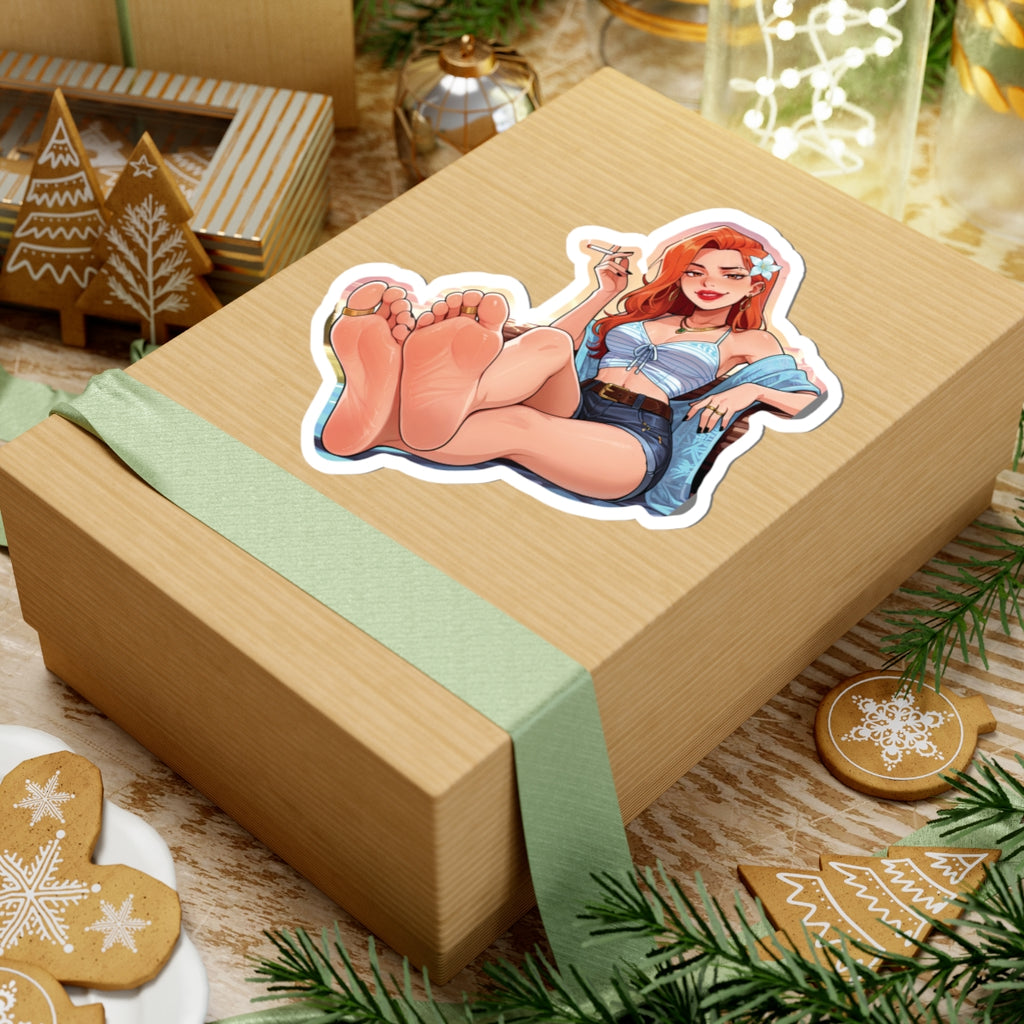 Hippie Girls Feet 03, Daphne (HBO Velma) V1 | Kiss-Cut Sticker