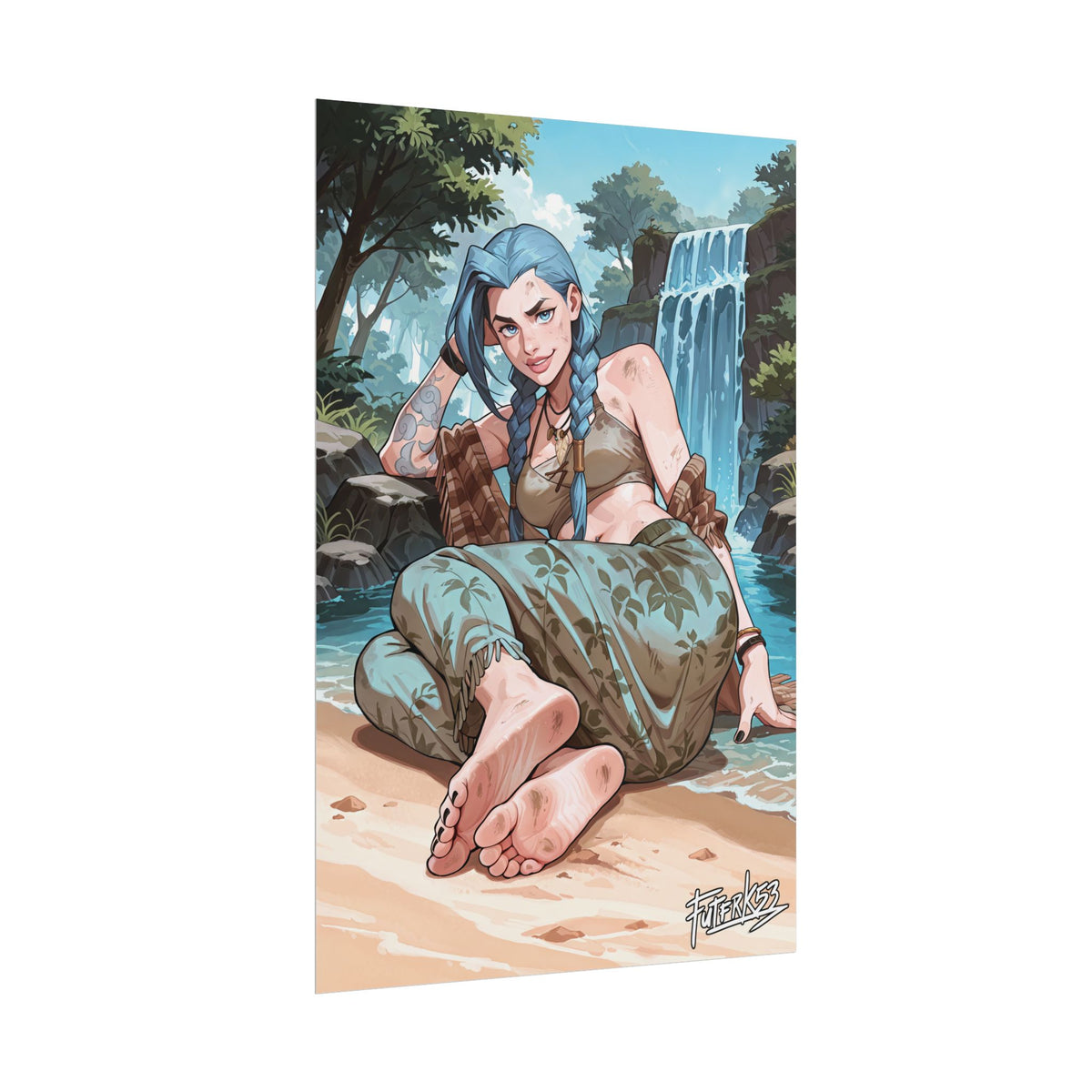Hippie Girls Feet 09, Jinx V1 | Rolled Poster Art