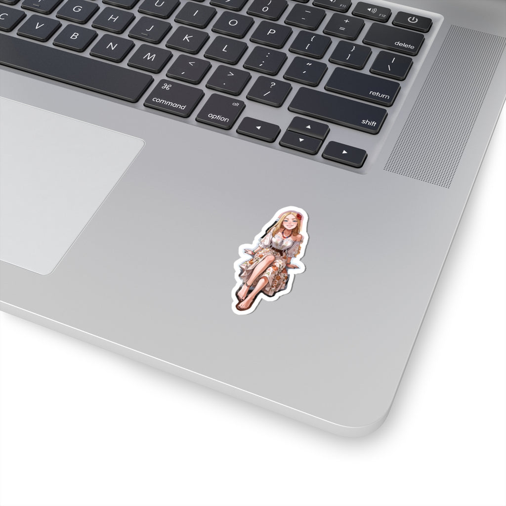 Hippie Girls Feet 05, Terra V1 | Kiss-Cut Sticker