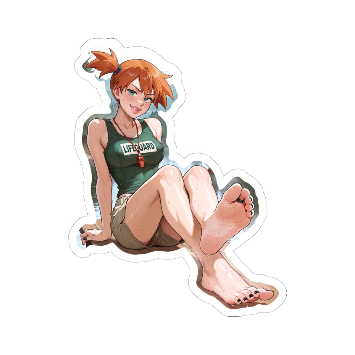 Summer Camp Feet 08, Misty V1 | Kiss-Cut Sticker