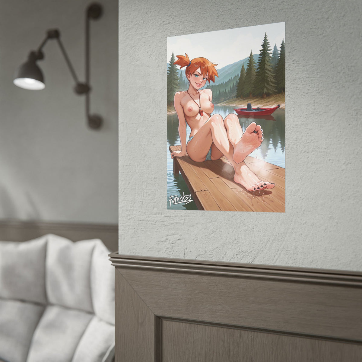Summer Camp Feet 08, Misty V2 | Rolled Poster Art