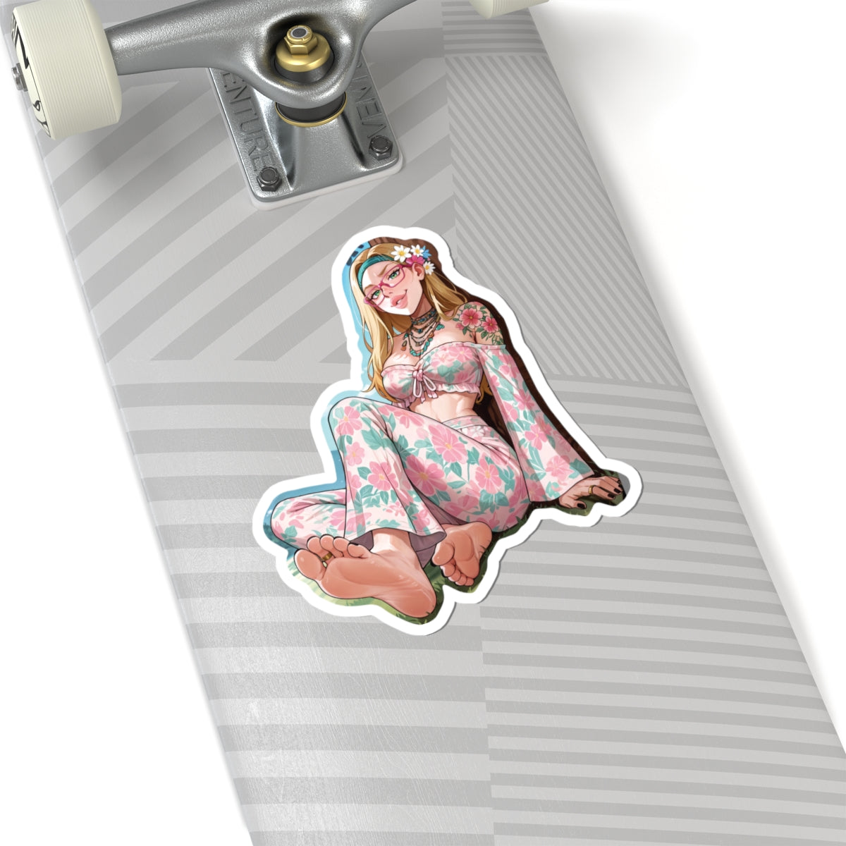 Hippie Girls Feet 08, Honey Lemon V1 | Kiss-Cut Sticker